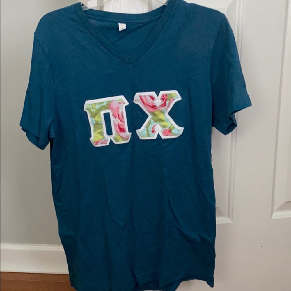 Sorority Pi Chi Lettered Shirt